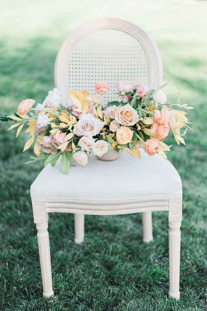 A summer inspired wedding bouquet
